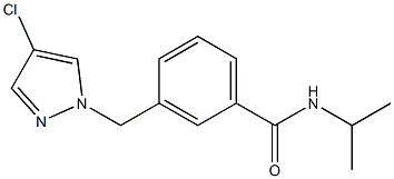 3-[(4-chloro-1H-pyrazol-1-yl)methyl]-N-isopropylbenzamide Struktur