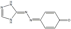 2,4-dihydro-3H-1,2,4-triazol-3-one (4-oxo-2,5-cyclohexadien-1-ylidene)hydrazone Struktur