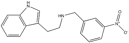 3-[2-({3-nitrobenzyl}amino)ethyl]-1H-indole Struktur