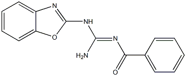 N-(1,3-benzoxazol-2-yl)-N''-benzoylguanidine Struktur