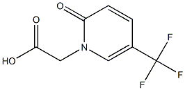 (2-oxo-5-(trifluoromethyl)-1(2H)-pyridinyl)acetic acid Struktur