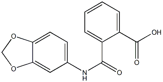 2-[(1,3-benzodioxol-5-ylamino)carbonyl]benzoic acid Struktur