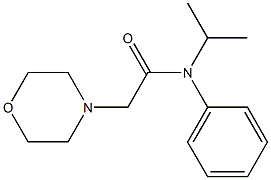 N-isopropyl-2-(4-morpholinyl)-N-phenylacetamide Struktur