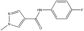 N-(4-fluorophenyl)-1-methyl-1H-pyrazole-4-carboxamide Struktur