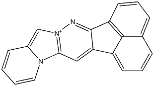 acenaphtho[1,2-e]pyrido[1',2':3,4]imidazo[1,2-b]pyridazin-8-ium Struktur