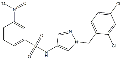 N-[1-(2,4-dichlorobenzyl)-1H-pyrazol-4-yl]-3-nitrobenzenesulfonamide Struktur