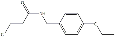 3-chloro-N-(4-ethoxybenzyl)propanamide Struktur