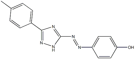 4-{[3-(4-methylphenyl)-1H-1,2,4-triazol-5-yl]diazenyl}phenol Struktur