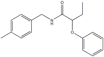 N-(4-methylbenzyl)-2-phenoxybutanamide Struktur