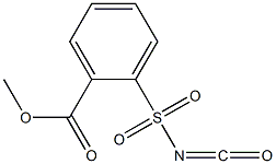 2-Methoxycarbonylphenylsulfonyl isocyanate Struktur