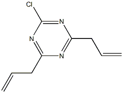 2-Chloro-4,6-diallyl-1,3,5-triazine Struktur