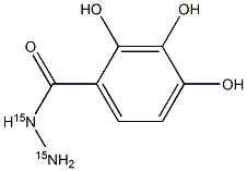 Trihydroxybenzyl hydrazide-<sup>15</sup>N<sub>2</sub> Struktur