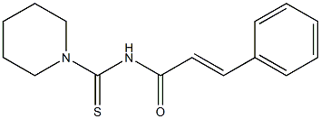 (E)-3-phenyl-N-(1-piperidinylcarbothioyl)-2-propenamide Struktur