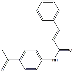 (E)-N-(4-acetylphenyl)-3-phenyl-2-propenamide Struktur