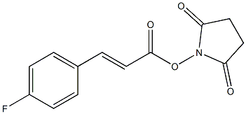 1-{[(E)-3-(4-fluorophenyl)-2-propenoyl]oxy}-2,5-pyrrolidinedione Struktur