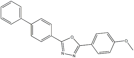 4-(5-[1,1'-biphenyl]-4-yl-1,3,4-oxadiazol-2-yl)phenyl methyl ether Struktur