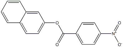 2-naphthyl 4-nitrobenzoate Struktur