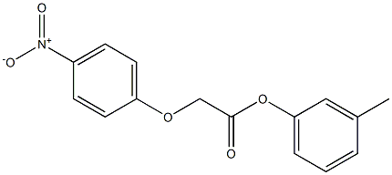 3-methylphenyl 2-(4-nitrophenoxy)acetate Struktur