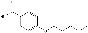 4-(2-ethoxyethoxy)-N-methylbenzamide Struktur