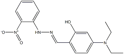 4-(diethylamino)-2-hydroxybenzaldehyde N-(2-nitrophenyl)hydrazone Struktur