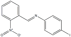 N-(4-iodophenyl)-N-[(E)-(2-nitrophenyl)methylidene]amine Struktur