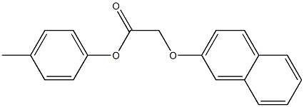 4-methylphenyl 2-(2-naphthyloxy)acetate Struktur