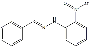 benzaldehyde N-(2-nitrophenyl)hydrazone Struktur