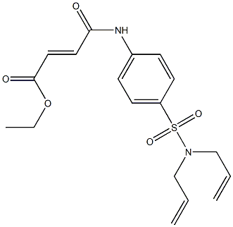 ethyl (E)-4-{4-[(diallylamino)sulfonyl]anilino}-4-oxo-2-butenoate Struktur