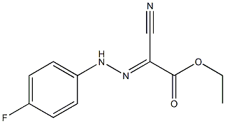 ethyl 2-cyano-2-[(E)-2-(4-fluorophenyl)hydrazono]acetate Struktur