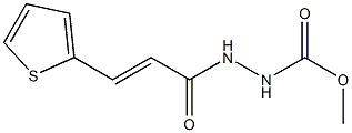 methyl 2-[(E)-3-(2-thienyl)-2-propenoyl]-1-hydrazinecarboxylate Struktur