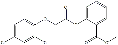 methyl 2-{[2-(2,4-dichlorophenoxy)acetyl]oxy}benzoate Struktur