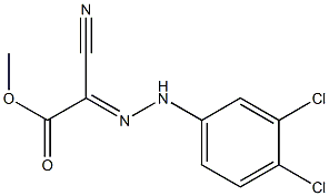 methyl 2-cyano-2-[(E)-2-(3,4-dichlorophenyl)hydrazono]acetate Struktur