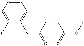 methyl 4-(2-fluoroanilino)-4-oxobutanoate Struktur