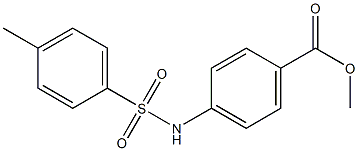 methyl 4-{[(4-methylphenyl)sulfonyl]amino}benzoate Struktur