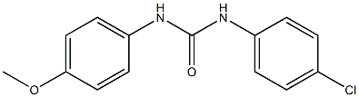 N-(4-chlorophenyl)-N'-(4-methoxyphenyl)urea Struktur