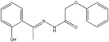 N'-[(E)-1-(2-hydroxyphenyl)ethylidene]-2-phenoxyacetohydrazide Struktur