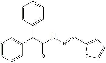 N'-[(E)-2-furylmethylidene]-2,2-diphenylacetohydrazide Struktur