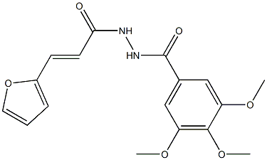 N'-[(E)-3-(2-furyl)-2-propenoyl]-3,4,5-trimethoxybenzohydrazide Struktur