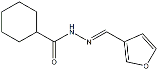 N'-[(E)-3-furylmethylidene]cyclohexanecarbohydrazide Struktur