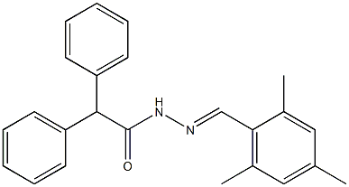 N'-[(E)-mesitylmethylidene]-2,2-diphenylacetohydrazide Struktur