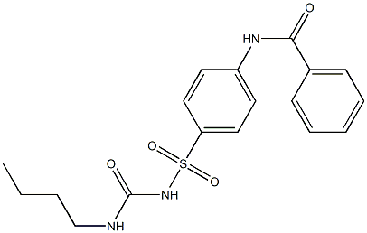 N-[4-({[(butylamino)carbonyl]amino}sulfonyl)phenyl]benzamide Struktur