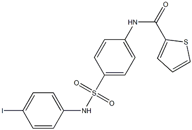 N-{4-[(4-iodoanilino)sulfonyl]phenyl}-2-thiophenecarboxamide Struktur