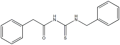 N-benzyl-N'-(2-phenylacetyl)thiourea Struktur