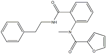 N-methyl-N-{2-[(phenethylamino)carbonyl]phenyl}-2-furamide Struktur