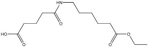 5-(6-ethoxy-6-oxohexylamino)-5-oxopentanoic acid Struktur