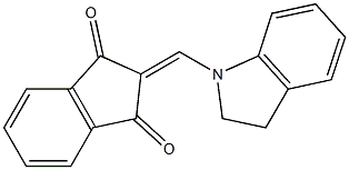 2-(2,3-dihydro-1H-indol-1-ylmethylene)-1H-indene-1,3(2H)-dione Struktur