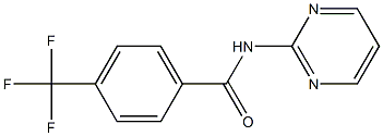 N-(2-pyrimidinyl)-4-(trifluoromethyl)benzenecarboxamide Struktur