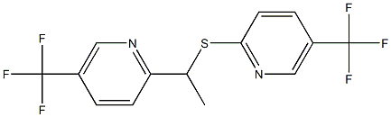 5-(trifluoromethyl)-2-pyridinyl 1-[5-(trifluoromethyl)-2-pyridinyl]ethyl sulfide Struktur