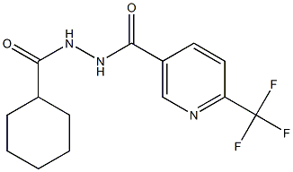 N'-(cyclohexylcarbonyl)-6-(trifluoromethyl)nicotinohydrazide Struktur