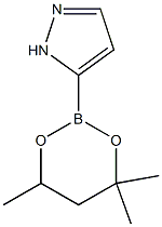 5-(4,4,6-Trimethyl-1,3,2-dioxaborinan-2-yl)-1H-pyrazole Struktur